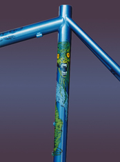green monster custom hand-painted bicycle art